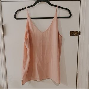 Pale Pink V Neck Tank